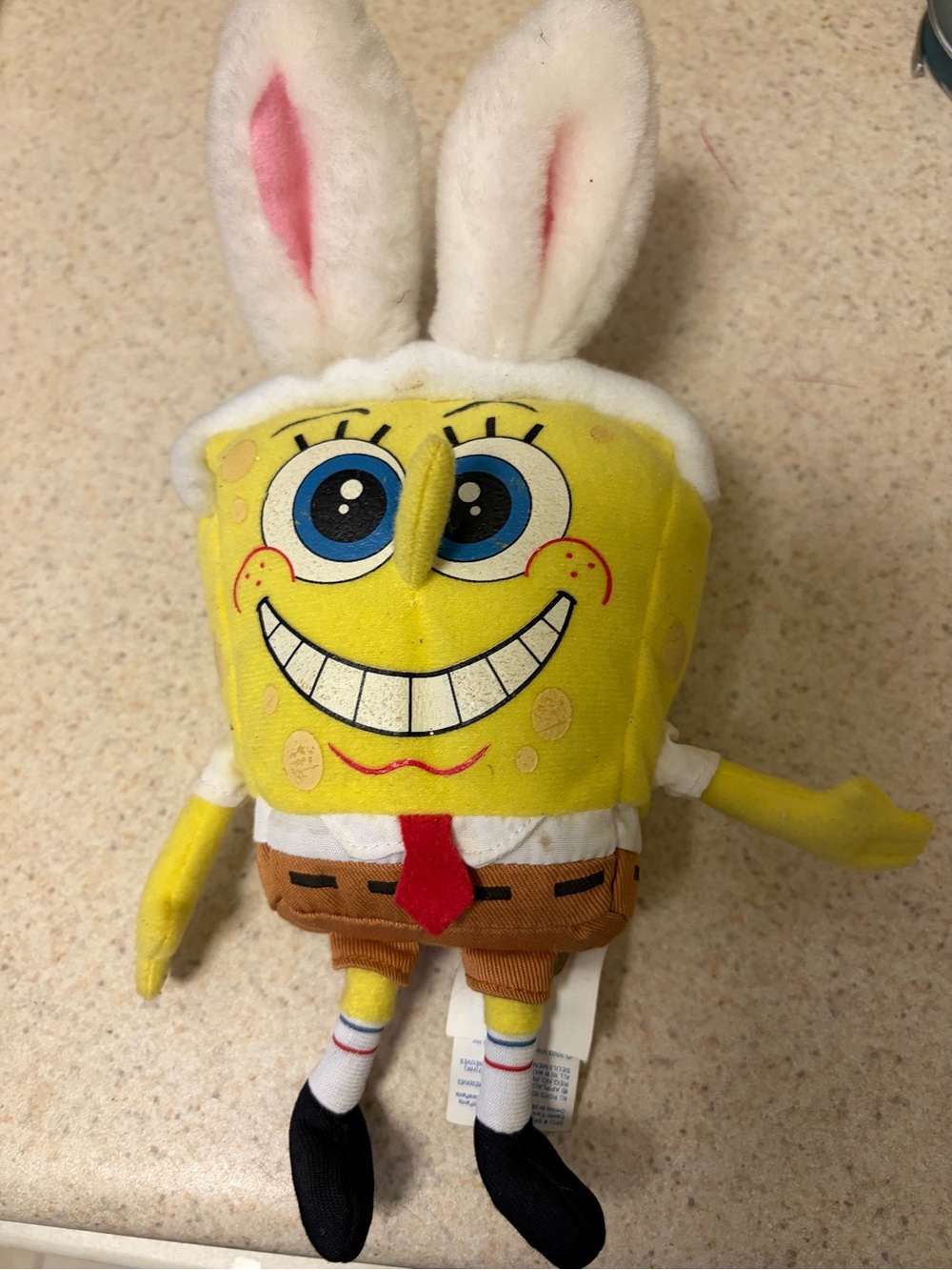 SpongeBob Bunny Ears Plush Toy - Yellow